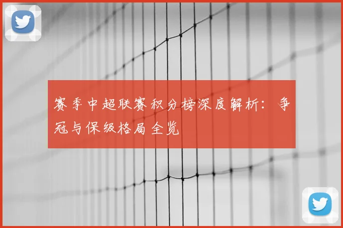 赛季中超联赛积分榜深度解析：争冠与保级格局全览
